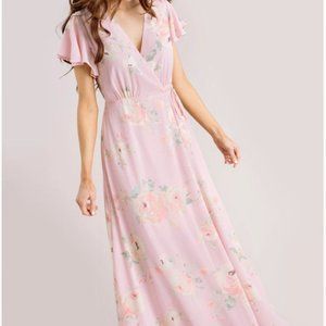 NWT Floral Wrap Maxi Dress